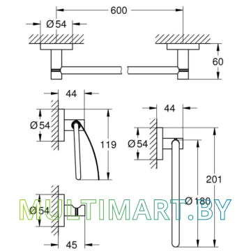 Набор для туалета Grohe Essentials 40776001 картинка 2